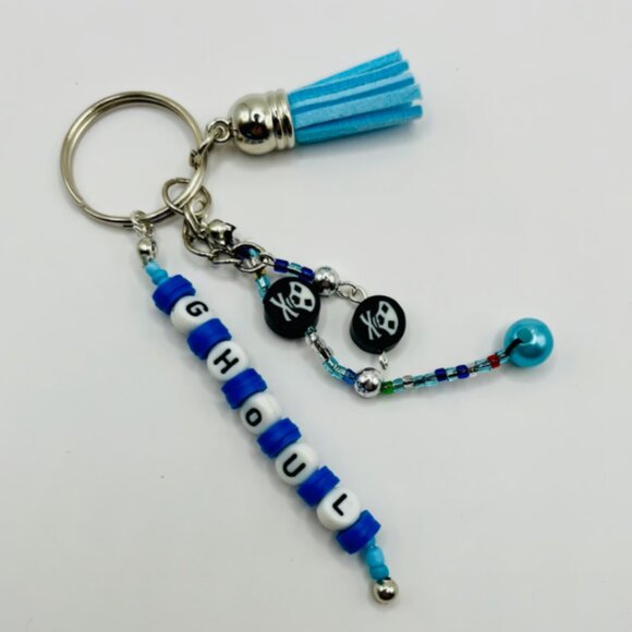 HALLOWEEN Accessory Set SKULL Earrings, Keychain, Phone Charm GHOUL - Picture 3 of 4